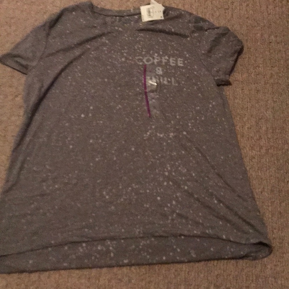 Grey Size XL NEW WITH TAGS TShirt “Coffee & Chill”